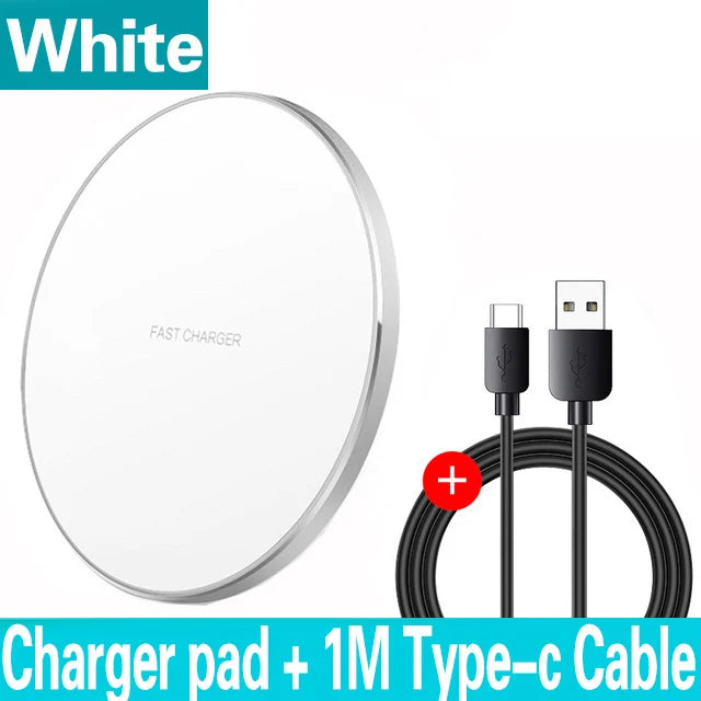 100W Wireless Charger For iPhone 14 13 12 15 Pro XS Max Mini X XR Induction Fast Wireless Charging Pad For Samsung Xiaomi Huawei