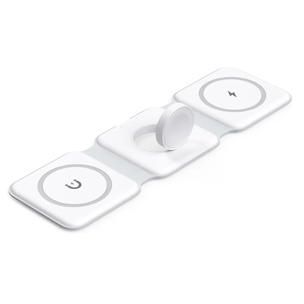 100W 3 in 1 Fast Wireless Charger Pad Stand foldable Charging Dock Station for iPhone 15 14 13 12 11 8 X XR Apple Watch Airpods