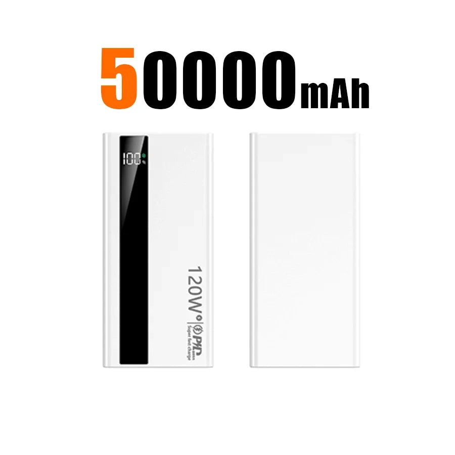 200000mAh Power Bank 120W Super Fast Charging Battery High Capacity Digital Display Power Bank For Iphone Samsung Huawei 2025