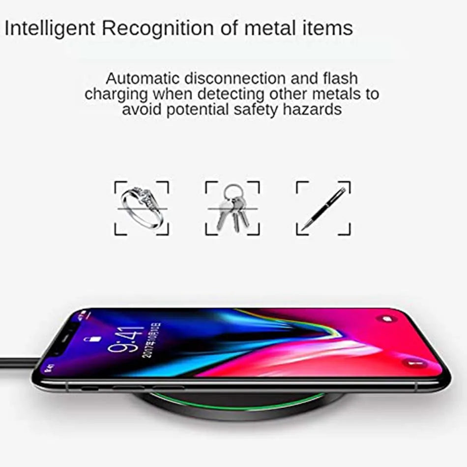 100W Wireless Charger For iPhone 14 13 12 15 Pro XS Max Mini X XR Induction Fast Wireless Charging Pad For Samsung Xiaomi Huawei